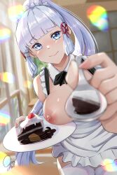 kamisato ayaka from genshin impact by ozzyart