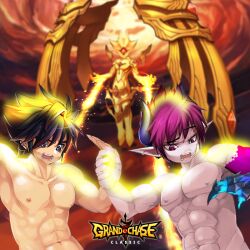 astaroth(grand_chase) dio_burning_canyon edit ercnard_sieghart grand_chase male_only