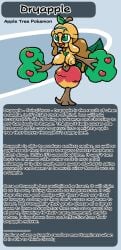 alternate_species apple apple_tree applin chabble dryad fakemon mother_(pokemon_bw) pokémon_(species) pokemon post_transformation slime_girl transformation tree tree_branch tree_girl willing_transformation