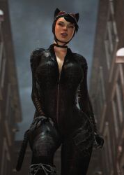 3d batman:_arkham_knight batman_(series) big_breasts bodysuit breasts busty catwoman catwoman_(arkham) catwoman_(arkham_knight) dc dc_comics female female_focus female_only hourglass_figure selina_kyle tagme wide_hips wildynsfw