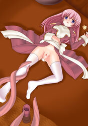 ahe_gao cum cum_inside empty_eyes fucked_silly high_priest monster no_panties priestess pussy ragnarok_online solo tentacle thighhighs