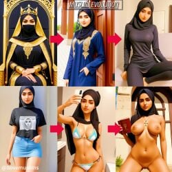 1girls 6+girls ai_generated bible bikini christianity conversation hijab islam muslim muslim_female selfie sunglasses traitor what