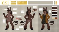 animal_genitalia animal_penis anthro balls breasts clothed clothing dickgirl donkey dress drkside equine equine_penis eyewear fluffy fully_sheathed futanari glasses herm hooves horizontal_pupils horsecock intersex mammal mane model_sheet nipples osi penis pussy sheath solo sweater