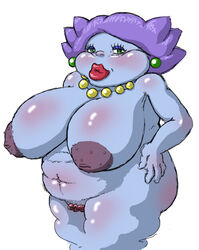 gotobeido madame_flurrie mario_(series) nintendo obese_female paper_mario straight_hair tagme