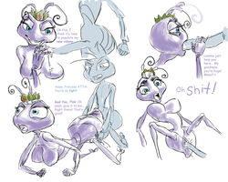 a_bug's_life ant anthro_only decca19 disney flik penis pixar princess_atta sketch