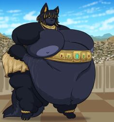bbw big_breasts breasts cleavage female furry huge_breasts mexifurfoof nipples overweight ssbbw thick_thighs wide_hips