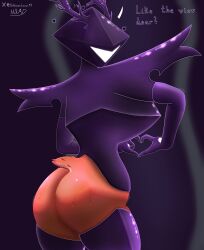 1girls 2026 absurd_res anthro antlers armor artist_name ass_focus big_ass big_breasts butt covered_breasts dark_armor deer deer_girl deer_tail deltarune dialogue english_text fur heart heart_sign helmet knight knight_armor looking_at_another looking_at_viewer looking_back roaring_knight smile smiling smiling_at_viewer sole_female speaking_to_viewer tail twitter_link undertale_(series) unknownlemon