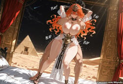 1girl ai_assisted ai_generated areolae augusta_(wuthering_waves) blush breasts cleavage curvaceous curvy curvy_female curvy_figure female gloves huge_breasts jewelry large_breasts long_hair looking_at_viewer miyuai night night_sky nipples pelvic_curtain sandals see-through sky solo thick thick_ass thick_butt thick_hips thick_legs thick_thighs thighs voluptuous voluptuous_female wide_hips wide_thighs wuthering_waves