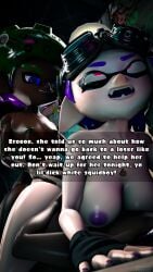 1girl 2boys 3d before_sex breasts cheating cheating_girlfriend cuckold cuckolding dark-skinned_male english_text female green_hair hair hair_tentacles hat headgear inkling inkling_girl interracial interspecies large_penis light-skinned_female male naked netorare nintendo nipples ntr octoling octoling_boy pink_eyes raceplay selfie selfie_pose sex sfm smile source_filmmaker splatoon splatoon_(series) straight tagme text violet_hair whiteweasel
