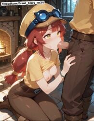 ai_assisted ai_generated blowjob brawl_stars jessie_(brawl_stars) sitting_female