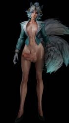 1futa 3d big_ass big_breasts big_penis black_cat_(marvel) black_cat_(marvel_rivals) doolbum erection futa_only futanari huge_cock marvel marvel_rivals solo_futa thick_thighs white_fox_(marvel) white_fox_(marvel_rivals)