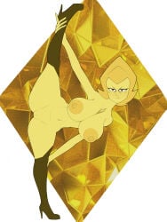1girls boobs cartoon_network daryoart legs legs_open nipples pussy steven_universe tits yellow_body yellow_diamond_(steven_universe)