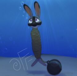 2d_(artwork) asphyxiation bondage bound bunny disney drowning fetish fizzyfox_(artist) immobile judy_hopps kink lagomorph mummification muzzle_(object) peril predicament_bondage self_upload sketch underwater underwater_peril water zootopia