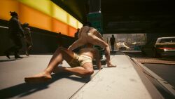 cyberpunk_2077 public river_ward vincent_(cyberpunk_2077)