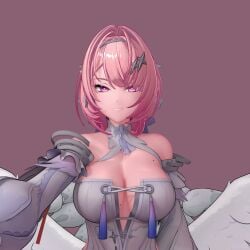 1girl 1girls 3d 3d_(artwork) 3d_animation 3d_model 3d_render 3dessjit angel angel_wings animated armpits arms_up bare_shoulders big_breasts breast_jiggle breasts breasts_in_face breasts_squeezed_together cleavage close_up close_up_view clothing collar collarbone detached_collar detached_sleeves dominant dominant_female dress earrings elf_ears face_between_breasts female female_focus female_only from_above from_below grabbing grabbing_viewer grey_nails hair hair_ornament hairband heels high_quality high_resolution huge_breasts inner_sideboob jewlery jiggling_breasts looking_at_viewer mole mole_on_breast mommy multiple_views no_bra open_mouth pink_eyes pink_hair posing posing_for_the_viewer pov ramiel_(zenless_zone_zero) remielle_dan ribbon ribbon_in_hair ring short_hair shorter_than_10_seconds sideboob sleeves smile smiling solo star_(symbol) submissive submissive_viewer tagme teasing thick thick_thighs thighs video viewer_pov waist white_dress white_nails wings zenless_zone_zero