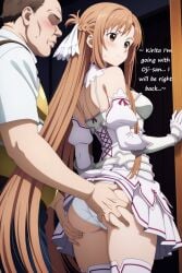 ai_generated cheating cheating_(relationship) cheating_girlfriend cheating_wife cuckold cuckold_pov cuckolding female netorare netorase ntr sword_art_online tagme yuuki_asuna