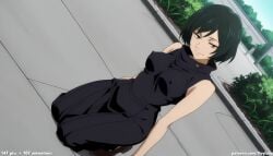1girl 1girls absurd_res ahegao ai_assisted ai_generated anime aroused ass bed black_hair blush boobs breasts bubble_butt butt cock completely_nude curvaceous curvy curvy_figure detailed_pussy from_above green_hair high_resolution highres hourglass_figure huge_ass huge_breasts huge_butt indoors jujutsu_kaisen large_breasts legs_up light-skinned_female looking_at_viewer mai_zenin missionary_position nude open_mouth patreon patreon_logo patreon_username penetration penis puffy_nipples sex short_hair spread_legs sweat thick_thighs thighs vaginal veyluna voluptuous wide_hips window yellow_eyes zenin_mai