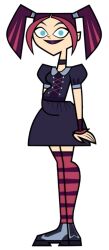 aged_up aged_up_female edited edited_art edited_official_artwork female goth goth_girl looking_at_viewer pregnant pregnant_belly pregnant_female scary_girl_(tdi) smiling_at_viewer total_drama_(series) total_drama_island total_drama_island_(2023)