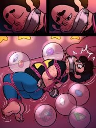 adult adult_male aged_up aged_up_character amethyst_(steven_universe) bismuth_(steven_universe) bondage bound_and_gagged bound_ankles bound_arms bound_hands bound_legs bound_wrists clothed clothed_male comic_page garnet_(steven_universe) gay hairy hairy_male helpless helpless_male kidnapped lapis_lazuli_(steven_universe) mario4513228 pearl_(steven_universe) peridot_(steven_universe) rope rope_bondage rope_harness ruby_(steven_universe) sapphire_(steven_universe) steven_quartz_universe steven_universe submissive_male tape tape_gag taped_hands taped_mouth