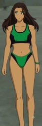 1girls ai_generated bikini dc_comics female female_only jessica_cruz justice_league_x_rwby:_super_heroes_and_huntsmen solo swimsuit