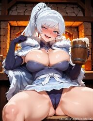 1girls ai_generated big_boobs big_breasts blue_eyes boobs breasts female female_focus female_only high_resolution highres huge_boobs huge_breasts kaistar large_boobs large_breasts long_hair looking_at_viewer patreon rwby sitting solo solo_female solo_focus underboob uneven_eyes weiss_schnee white_hair