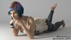 1girls 3d 3d_(artwork) alternate_version_available blender blender_(software) chloe_price clothed female female_only fully_clothed life_is_strange ruru3dx solo