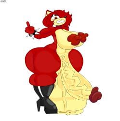 1futa 2d anger anthro bapphy_(notsovioletsfm) digital_drawing_(artwork) digital_media_(artwork) flipping_off flipping_the_bird flipping_viewer_off furry futa_only futanari g_l4mb heeled_boots heels intersex male muscular muscular_anthro muscular_futa muscular_male naked naked_futa oc soles sonic_(series) tagme