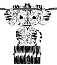 abs e19700 female hair muscular muscular_arms muscular_female muscular_legs muscular_thighs tail weights
