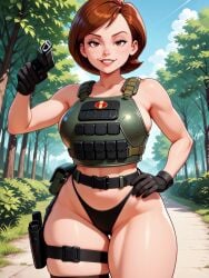 ai_generated ai_video battle_outfit big_ass big_breasts big_butt cameltoe cartoon cartoon_character cartoon_milf cartoon_mom cartoony combat_gloves elastigirl gloves gun helen_parr mature_female mature_woman milf mommy mother outdoors panties robotkesh seductive seductive_look seductive_smile solo solo_female squatting tagme teasing the_incredibles thick_thighs thighhighs thong video wide_hips