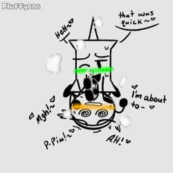 1boy 1boy1girl 1boys 1girl 1girls 2025 battle_for_dream_island bfdi coiny coiny_(bfdi) dizzy_eyes fuzzy_fluffs hand_on_penis handjob jacknjellify jnj object_show object_shows pin_(bfdi)