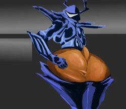 ass ass_focus december_holiday deltarune dess_holiday meme roaring_knight sketch undertale undertale_(series)