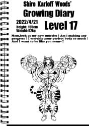 abs e19700 female hair muscular muscular_arms muscular_female muscular_legs muscular_thighs tail