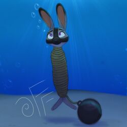 2d_(artwork) asphyxiation ball_and_chain bondage bound bunny bunny_ears bunny_girl choking cocoon digital_drawing_(artwork) disney drowning execution fetish fizzyfox_(artist) full_body full_body_bondage full_color imminent_death judy_hopps kink lagomorph mummification muzzle_(object) muzzled predicament_bondage rope self_upload sketch submerged underwater water weighed_down wrapped_up wraps zootopia