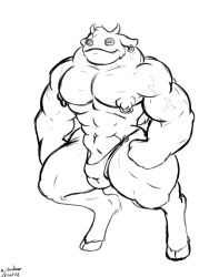 amphibian big_muscles bigshow bovid bulge caprine frog goat hi_res high_guardian_spice huge_muscles hybrid hyper hyper_muscles invalid_tag male mammal muscular nipple_piercing nipple_ring nipples pecs piercing solo white_background