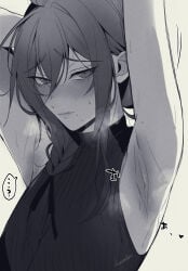 1girls armpit armpit_crease armpit_fetish armpits arms_above_head blush blush_lines blushing braid character_request cloud crossgender embarrassed ensemble_stars! female flustered looking_at_viewer meta_bla2000 mtf_crossgender musk musk_clouds musk_fetish musky musky_armpit presenting presenting_armpit rule_63 showing_armpits smelly smelly_armpits steam stink_fumes stinky