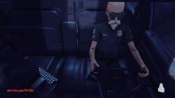 3d android_18 animated artedit blonde_female blonde_hair dragon_ball dragon_ball_super dragon_ball_z master_roshi old_male older_male older_male_and_younger_female police the_sims the_sims_4