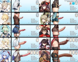 1boy 1male 6+futas 9futas aether_(genshin_impact) amber_(genshin_impact) animal_genitalia balls barbara_(genshin_impact) beidou_(genshin_impact) blonde blonde_female blonde_hair blonde_hair_female blue_hair brown_hair brunette clothed clothing cum cum_in_cup cum_in_glass dark-skinned_futa dark_genitals dark_skin dehya_(genshin_impact) dick dick_out dickgirl erect_penis erection fbi_ecchi futanari ganyu_(genshin_impact) genital_fluids genital_focus genitals genshin_impact glass_cup gradient_background green_hair horsecock hu_tao_(genshin_impact) huge_penis human human_penis kirara_(genshin_impact) knotted_penis large_penis light-skinned_futa light-skinned_futanari light-skinned_male light_skin lumine_(genshin_impact) male medium_penis penis penis_focus penis_out penis_size_chart penis_size_comparison penis_size_difference red_penis simple_background small_penis smegma smile sucrose_(genshin_impact) testicles thighs uncircumcised uncircumcised_futa uncircumcised_penis uncut vein veins veiny veiny_penis