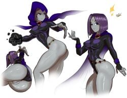 chiotosaurio dc_comics goth raven_(dc) raven_(teen_titans) short_hair solo_female teen_titans