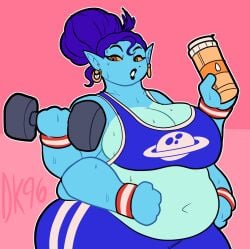 animation_sensation belly big_belly big_breasts breasts chubby_belly chubby_female daisykitty96 female