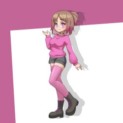 boots mrklat pokegirl_angellia pokemon purple_eyes ranamonlovermmd stockings