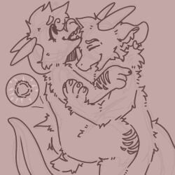 andromorph anthro bite bodily_fluids bondage breed breeding_kink breeding_slave cheek_tuft claws cum dragon duo facial_tuft female floofythegoofy fluffy fluffy_ears fluffy_tail fur furred_dragon furred_scalie genital_fluids hi_res horn intersex intersex/male leg_scar male male/female merbearmaw mythological_creature mythological_scalie mythology orgasm orgasm_face ovum petplay piercing puppyplay roleplay scalie scar scars_all_over sperm_cell submissive tail thigh_scar tuft x-ray_view yeti