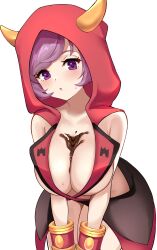 1girls 2022 alternate_breast_size blush breasts chocolate chocolate_on_breasts courtney_(pokemon) enishi96 female female_only hi_res hips hood horns large_breasts looking_at_viewer nintendo pokemon pokemon_oras pokemon_rse purple_eyes purple_hair short_hair simple_background slim_waist team_magma thick_thighs thighs valentine's_day very_high_resolution white_background wide_hips