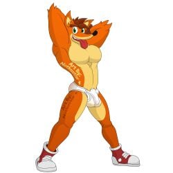 1boy 2023 anthro anthro_male anthro_only bandicoot bulge crash_(series) crash_bandicoot furaffinity_link furry furry_male furry_only male male_focus male_only marsupial notkastar snout solo solo_male tagme transparent_background underwear