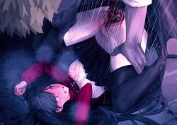 ass_in_air big_penis black_hair black_hair_female black_thighhighs bleeding_from_pussy blonde_hair_male blood blood_on_breasts blood_on_face blood_on_penis blood_on_thighs blood_splatter blood_spray blood_stain bloody_pussy blue_eyes blush breasts bruise bruised_breast brutal_rape concerned defiant defloration fate/stay_night fate_(series) female female_pubic_hair grabbing_from_behind hairbow laughing lifted_shirt long_hair_female male medium_breasts mocking mosaic_censoring multiple_boys pale_nipples penetration penis penis_piercing phone piledriver_position pink_nipples pubic_hair pubic_stubble pussy red_shirt restrained scared sex shitappa0120 short_skirt smiling sole_female taking_picture teenage_girl teenage_pussy teenager thighhighs tohsaka_rin twintails ugly_bastard vaginal_blood vaginal_penetration vaginal_rape violent_rape virgin virginal_blood