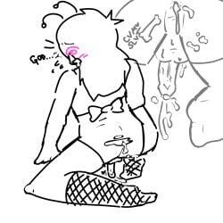 after_sex cum_in_ass cum_inside femboy original_character semi-erect slutboy sweat veins_on_dick veiny_penis