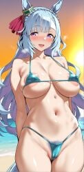 1girls ai_generated animal_ears anthropomorphization artist_request eyes female hair legs mejiro_ardan_(umamusume) skin tagme umamusume umamusume_pretty_derby young