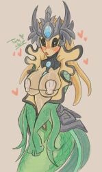 1girls 2025 artist_name black_sclera blonde_female blonde_hair blonde_hair blush bra breasts commission crown female female_focus female_only flushed green_scales hair headgear heart huge_breasts league_of_legends long_hair marai merfolk mermaid monster_girl nami_(league_of_legends) red_eyes riot_games scales seashell seashell_bra signature simple_background solo solo_female solo_focus toruclaire