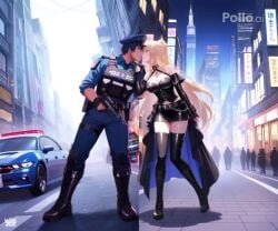 , barricade_(transformers) human_holoform kiss_mark original_character tagme transformers video