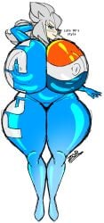 big_breasts breasts huge_breasts latex latex_clothing latex_suit smile thunder_thighs