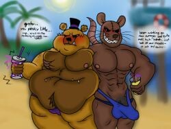 2anthro 2boys 2furrys abs anthro anthro_male anthro_only beach beach_background bear belly belly_mouth big_belly big_cock big_penis black_sclera blue_speedo blue_thong blush boner boner_in_pants brown_body brown_fur buff_male bulge cock dark_sclera dialogue dick digital_drawing_(artwork) digital_media_(artwork) drink duo duo_anthro duo_furry duo_male english english_dialogue english_text erection fat fat_cheeks fat_fetish fat_fur fat_male fatfur fetish five_nights_at_candy's five_nights_at_candy's_3 five_nights_at_freddy's five_nights_at_freddy's_4 fnaf furry furry_only glass hat holding_drink jpeg large_cock large_penis male male_nipples male_only males_only man_boobs molestation molesting monster_rat_(fnac3) monsterratfnac3 moob_grab moobs moobs_grab morbidly_obese morbidly_obese_male muscles muscular muscular_anthro muscular_male nightmare_fredbear_(fnaf) nipples noncon nonconsensual obese obese_anthro obese_male obesity ocean only_male outdoors overweight overweight_male palm_tree palmtree pecs penis purple_speedo purple_thong rat red_pupils rodent sand sexual_harassment soda speedo speedo_only squeezing_moobs squeezing_pecs stitches stomach stomach_mouth thing thong_only top_hat tophat tree unconsentual ursid ursine video_games water whiskers yellow_body yellow_fur